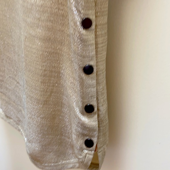 Stunning Gold Silk Shimmer VIONNET blouse - Picture 3 of 5